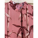 Pink Bamboo Print Dress