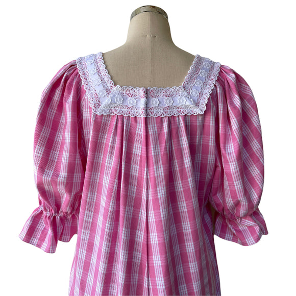 Pink-Palaka-Half-Sleeve-Muumuu-Ribbon-Lace