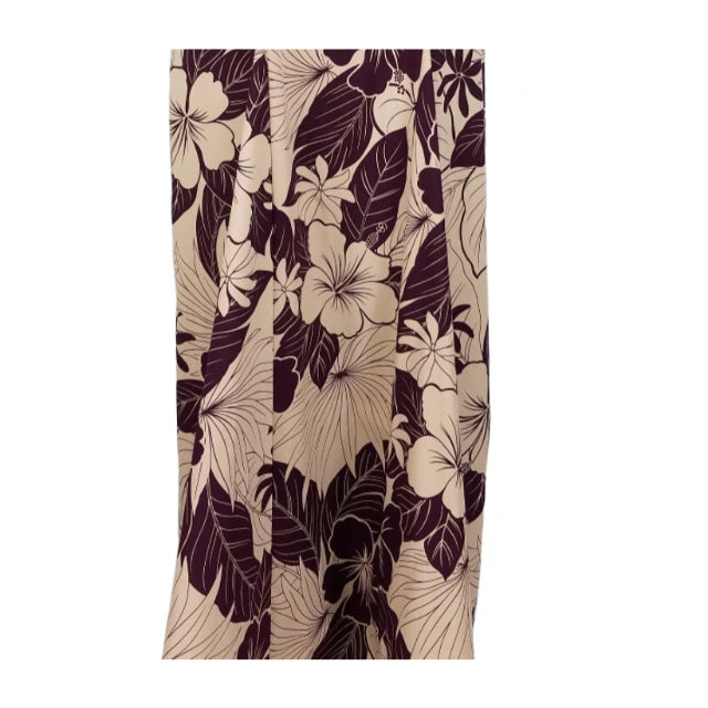 Plum Purple Long Hawaiian Dress - 0