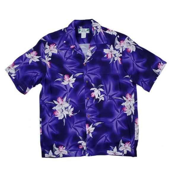 Purple Orchid Floral Print Shirt | Purple