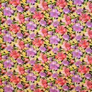 Purple and Red Hibiscus Paradise | Black - Muumuu Outlet