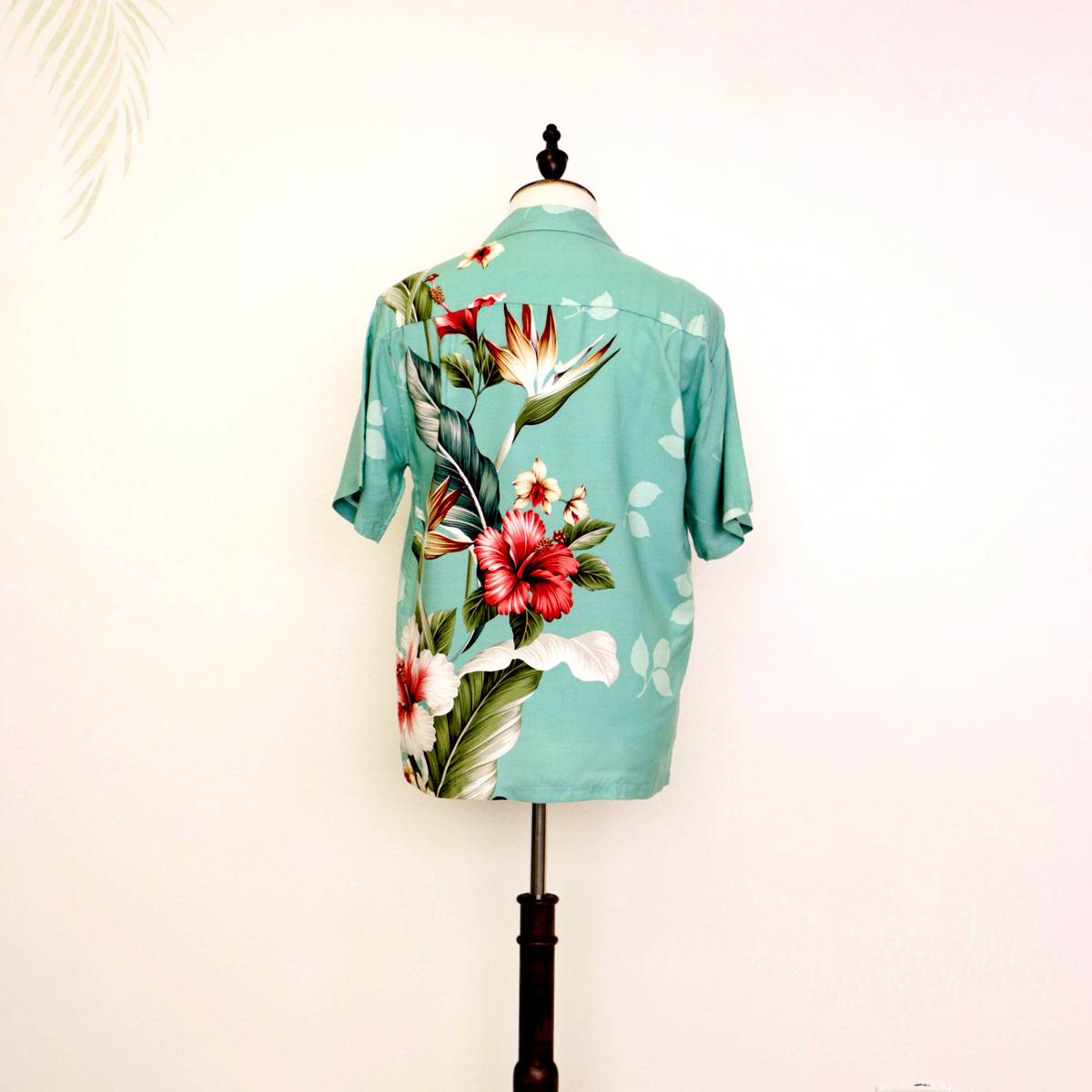 Rayon Hibiscus Aloha Shirts Back View