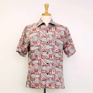 Canoe Reversed Print Aloha Red Shirts