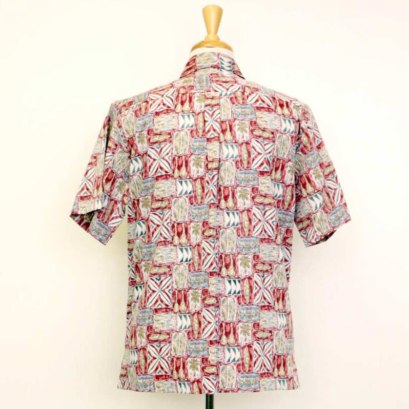 Canoe Reversed Print Aloha Red Shirts