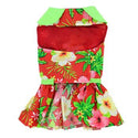 Hawaiian Muumuu Dress for Dog | Red Floral Print - Muumuu Outlet