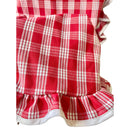 Hawaiian Red Palaka Muumuu Relaxed Dress With Half Sleeve 6300-5