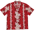 Red Plumeria Hawaiian Shirt
