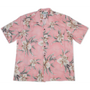 Pastel Pink Orchid Floral Print Shirt | Pink - Muumuu Outlet