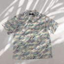 Surfer Camouflage Beach Style Hawaiian Shirt | Blue,Grey-1