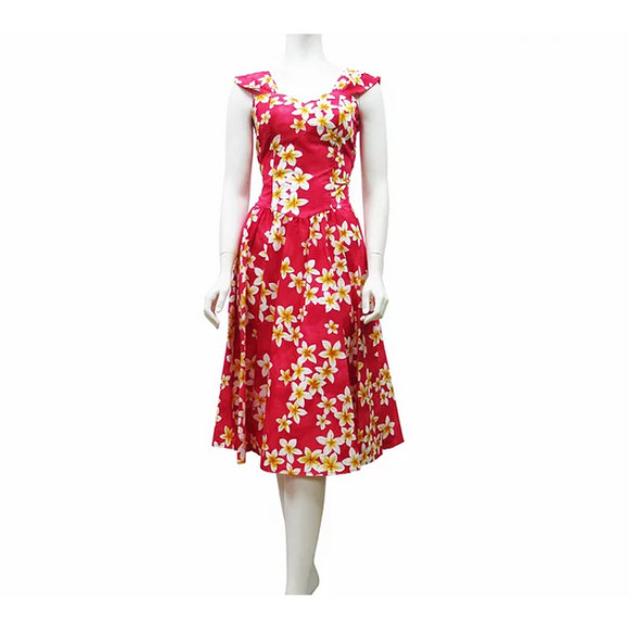 Plumeria Shower Cotton Sun Dress