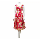Plumeria Shower Cotton Sun Dress | Blue, Pink - Muumuu Outlet