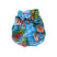Pet clothing dog's blue Hawaiian print with diamond head, hibiscus, wave print shirt 
