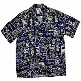 Polynesian Retro Vintage Style Hawaiian Shirt 