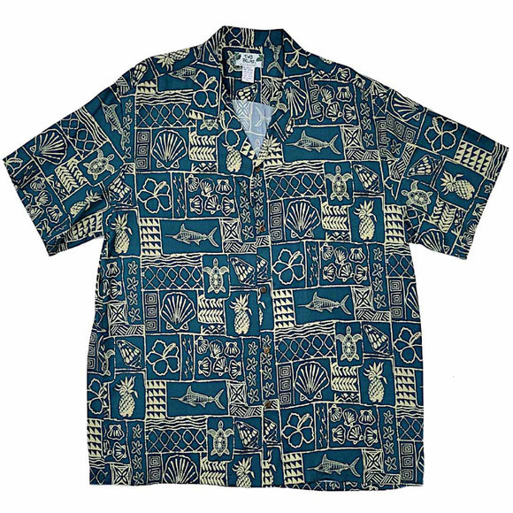 Polynesian Retro Vintage Style Hawaiian Shirt 