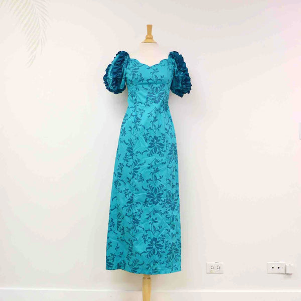 Turquoise Hawaiian Dress
