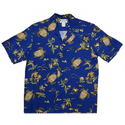 Honu Turtle Print Hawaiian Shirt | Blue - Muumuu Outlet