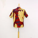 TUTUVI Squid Print Aloha Shirts | Dark Red