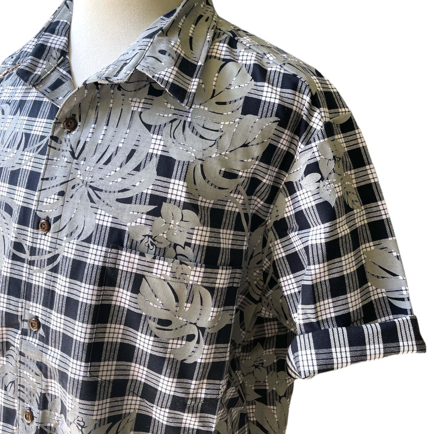 レア！50-60s Vintage Palaka Shirt サイズ16half レア！50-60s Vintage Palaka Shirt サイズ16half