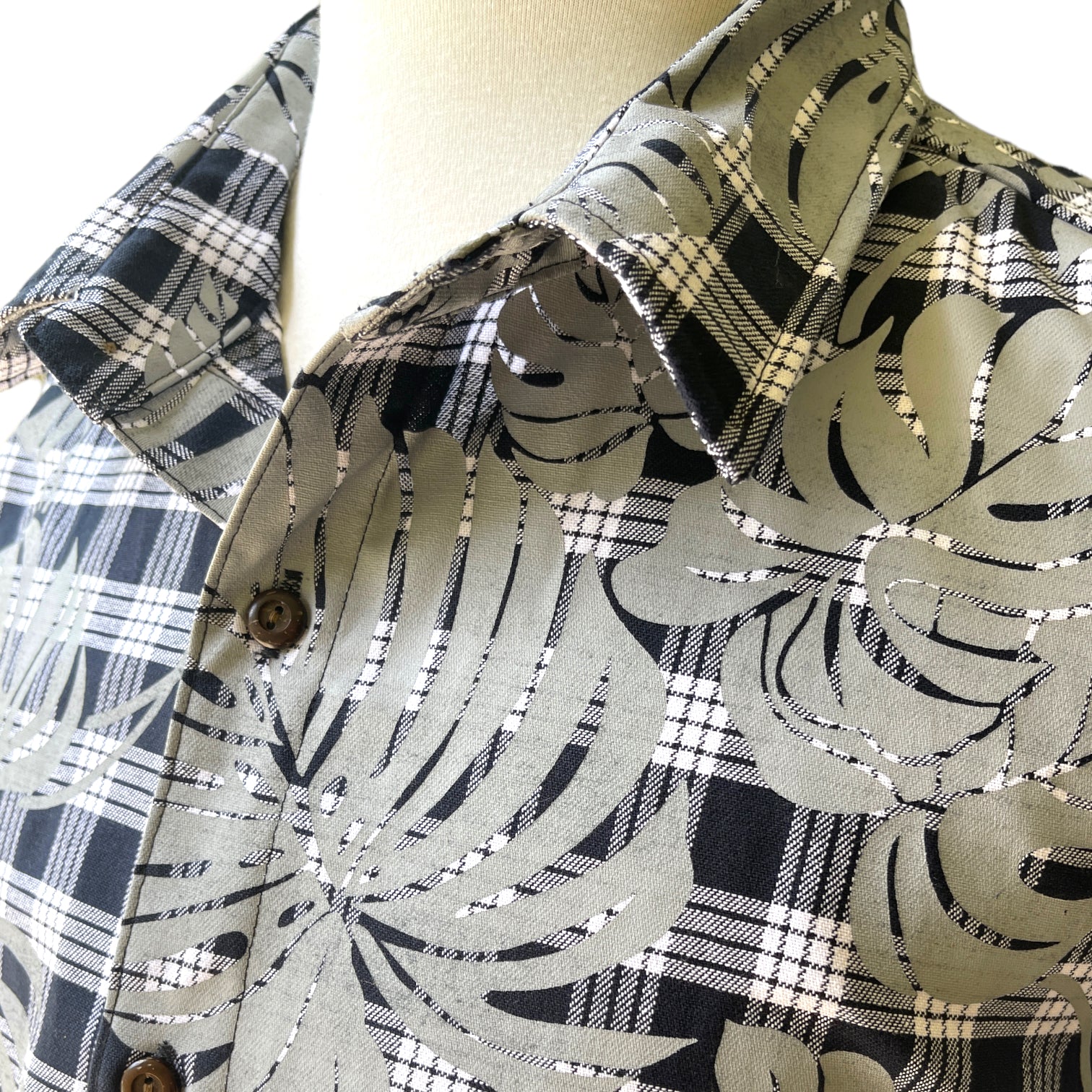 レア！50-60s Vintage Palaka Shirt サイズ16half レア！50-60s Vintage Palaka Shirt サイズ16half