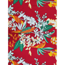 Parrots Vintage Inspired Hawaiian Aloha Shirt | Red - Muumuu Outlet