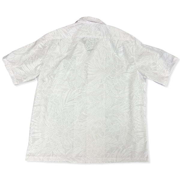 White Hawaiian Shirts | Plumeria Flower