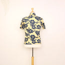 Yellow Hibiscus Reversed Face Aloha Shirts