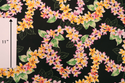 Yellow Lei Party Hawaiian Fabric | Black - Muumuu Outlet